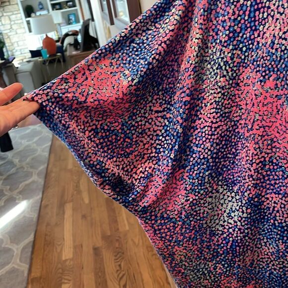 Nanette Lepore Pink and Blue Swim Coverup Tunic - Picture 4 of 8